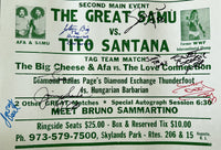 SAMMARTINO, BRUNO SIGNED LEGENDS EVENT ON SITE POSTER (1998)