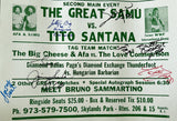 SAMMARTINO, BRUNO SIGNED LEGENDS EVENT ON SITE POSTER (1998)