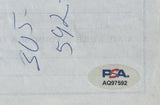 BROWN, DREW "BUNDINI" SIGNED NEVADA STATE SECOND'S LICENSE APPLICATION (1980-PSA/DNA)
