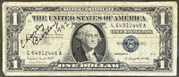 BURLEY, CHARLIE SIGNED ONE DOLLAR BILL (1992)