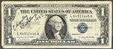 BURLEY, CHARLIE SIGNED ONE DOLLAR BILL (1992)
