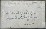 WOLGAST, AD REAL PHOTO POSTCARD (1916-AFTER BURNS FIGHT)