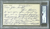 BURNS, TOMMY SIGNED POSTCARD (PSA/DNA)
