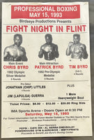 BYRD, CHRIS-MIKE SULLIVAN ON SITE POSTER (1993-BYRD'S 2ND PRO FIGHT)