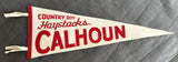 CALHOUN, HAYSTACKS ORIGINAL SOUVENIR PENNANT (CIRCA 1960'S)