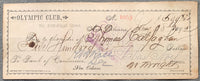 CALLAGHAN, THOMAS SIGNED PURSE CHECK (1892)