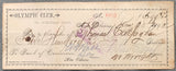 CALLAGHAN, THOMAS SIGNED PURSE CHECK (1892)