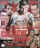 CALZAGHE, JOE-CHARLES BREWER SIGNED ON SITE POSTER (2002)