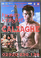 CALZAGHE, JOE-MIGGUEL ANGEL JIMENEZ SIGNED ON SITE POSTER 2002)