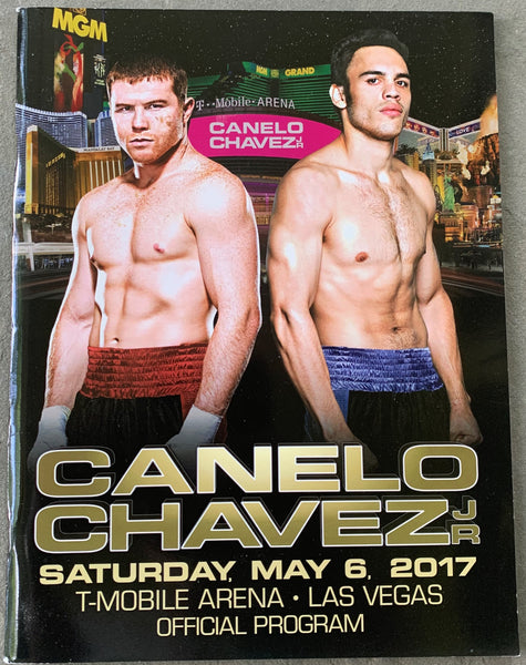 ALVAREZ, CANELO-JULIO CESAR CHAVEZ, JR. OFFICIAL PROGRAM (2017)