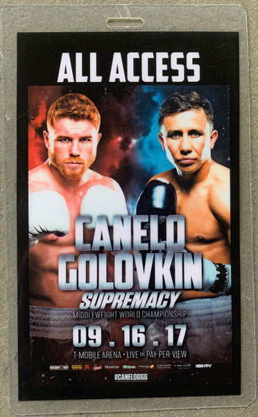 ALVAREZ, CANELO-GENNADY GOLOVKIN ALL ACCESS CREDENTIAL (2017)