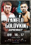 ALVAREZ, CANELO-GENNADY GOLOVKIN ON SITE POSTER (2017)