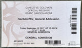 ALVAREZ, CANELO-GENNADY GOLOVKIN ON SITE WEIGH-IN FULL TICKET (2017)