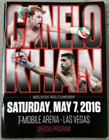 ALVAREZ, CANELO-AMIR KHAN OFFICIAL PROGRAM (2016)