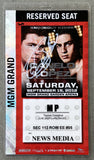 ALVAREZ, SAUL "CANELO"-JOSELITO LOPEZ SIGNED PRESS CREDENTIAL (2012)