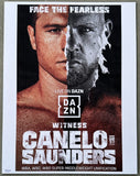 ALVAREZ, SAUL "CANELO"-BILLY JOE SAUNDERS SOUVENIR PROGRAM (2021)