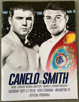 ALVAREZ, CANELO-LIAM SMITH OFFICIAL PROGRAM (2016)