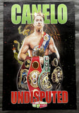 ALVAREZ. CANELO UNDISPUTED POSTER