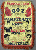 CANTO, MIGUEL-BETULIO GONZALEZ ORIGINAL PENNANT BANNER (1975)