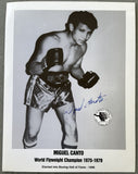 CANTO, MIGUEL SIGNED BOXING HALL OF FAME PHOTO
