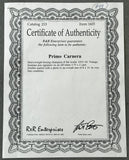 CARNERA, PRIMO INK SIGNATURE DISPLAY (PSA/DNA)