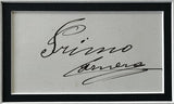 CARNERA, PRIMO INK SIGNATURE DISPLAY (PSA/DNA)