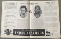 CARTER, RUBIN "HURRICANE"-JOEY ARCHER OFFICIAL PROGRAM (1962)