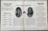 TIGER, DICK-RUBIN "HURRICANE" CARTER OFFICIAL PROGRAM (1965)