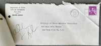 CARTER, RUBIN "HURRICANE" POLICE INQUIRY & POLICE RECORD (1962)