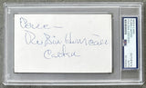 CARTER, RUBIN "HURRICANE" SIGNED INDEX CARD (PSA/DNA)