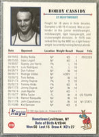 CASSIDY, BOBBY SIGNED KAYO BOXING CARD (1991)