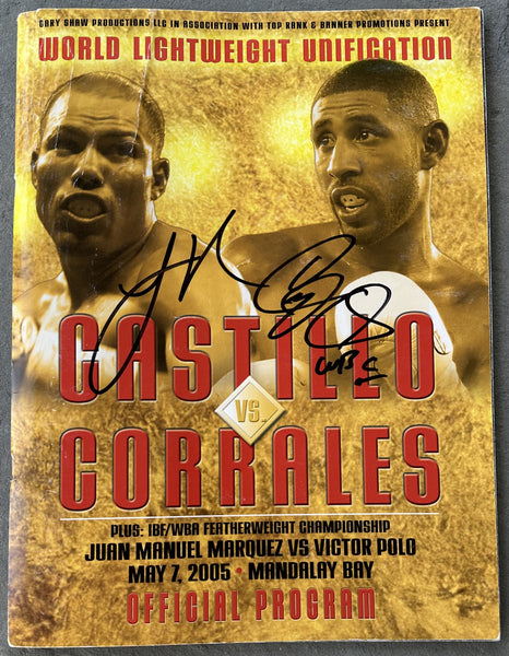 CORRALES, DIEGO-JOSE LUIS CASTILLO I SIGNED OFFICIAL PROGRAM (2005-SIGNED BY BOTH)