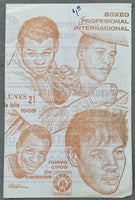 CERVANTES, ANTONIO-FRANK LEROY & ALFREDO MARCANO-KEN NAGAMINE OFFICIAL PROGRAM (1969)