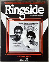 CHANDLER, JEFF-OSCAR MUNIZ SIGNED SOUVENIR PROGRAM (1983)
