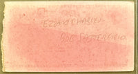 CHARLES, EZZARD-BOB SATTERFIELD ON SITE STUBLESS TICKET (1954)