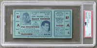 CHARLES, EZZARD-PAT VALENTINO ON SITE FULL TICKET (1949-PSA/DNA FR 1.5)