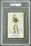 CHARLES, EZZARD SIGNED REAL PHOTO POSTCARD (PSA/DNA)