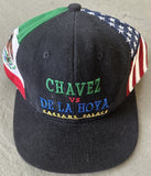 DE LA HOYA, OSCAR-JULIO CESAR CHAVEZ SOUVENIR HAT (1996-NEVER WORN)