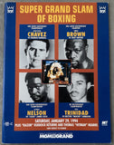 CHAVEZ, JULIO CESAR-FRANKIE RANDALL & FELIX TRINIDAD-HECTOR CAMACHO OFFICIAL PROGRAM (1994)