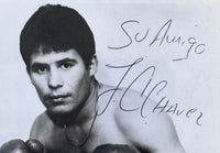 CHAVEZ, JULIO CESAR VINTAGE SIGNED PHOTO (JSA)