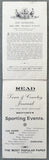 CHOYNSKI, JOE-JOE GODDARD & JACK MCAULIFFE-TOM DUGGAN OFFICIAL PROGRAM (1891)
