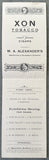 CHOYNSKI, JOE-JOE GODDARD & JACK MCAULIFFE-TOM DUGGAN OFFICIAL PROGRAM (1891)