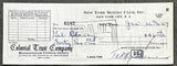 CLANCY, GIL SIGNED PAYROLL CHECK (1959)