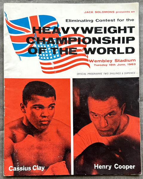 CLAY, CASSIUS-HENRY COOPER I OFFICIAL PROGRAM (1963)