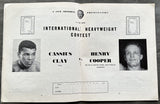 CLAY, CASSIUS-HENRY COOPER I OFFICIAL PROGRAM (1963)