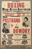 CLAY, CASSIUS-HERB SILER ON SITE POSTER (1960-CLAY'S 2ND PRO FIGHT)