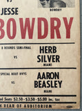 CLAY, CASSIUS-HERB SILER ON SITE POSTER (1960-CLAY'S 2ND PRO FIGHT)