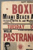 CLAY, CASSIUS-HERB SILER ON SITE POSTER (1960-CLAY'S 2ND PRO FIGHT)