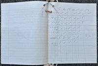 CLAY, CASSIUS AMATEUR WORKOUT BOOK (LATE 1950'S)