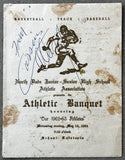 CLAY, CASSIUS & RUDOLPH CLAY SIGNED HIGH SCHOOL SPORTS PROGRAM (1963-JSA-CASSIUS CLAY WAS GUEST SPEAKER)
